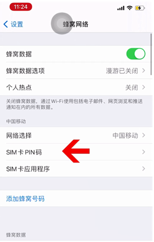 昭化苹果14维修网分享如何给iPhone14的SIM卡设置密码 