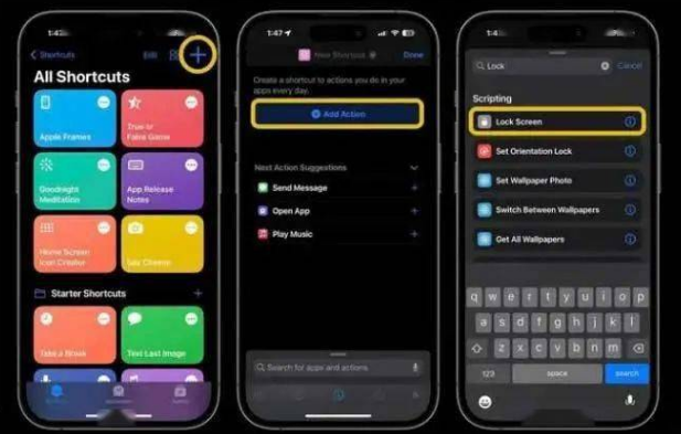 昭化苹果14锁屏维修店分享iPhone14升级iOS16.4后如何创建锁屏快捷方式 