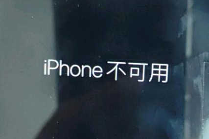 昭化苹果服务网点分享锁屏界面显示“iPhone 不可用”如何解决 